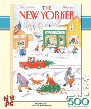 Snow Day (The New Yorker) Christmas Jigsaw Puzzle By New York Puzzle Co
